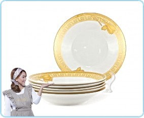 B179 Lily 6 pcs Piring Makan 9 inch